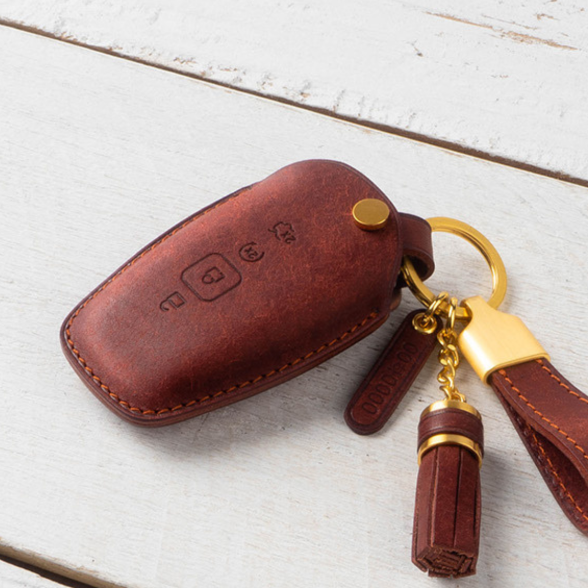 FORD & LINCOLN CARKEY LEATHER CASE (FL4) - Carendy