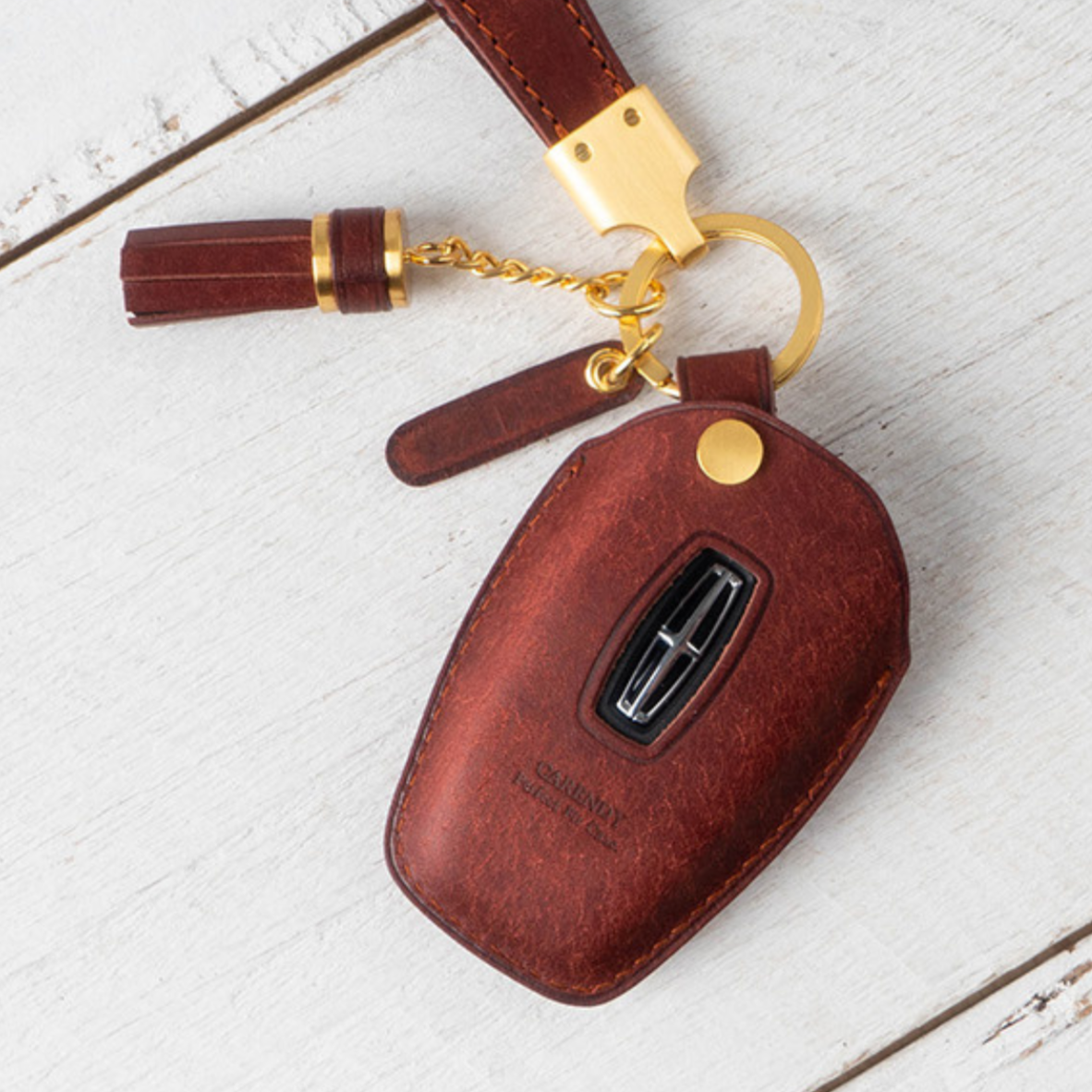 FORD & LINCOLN CARKEY LEATHER CASE (FL4) - Carendy