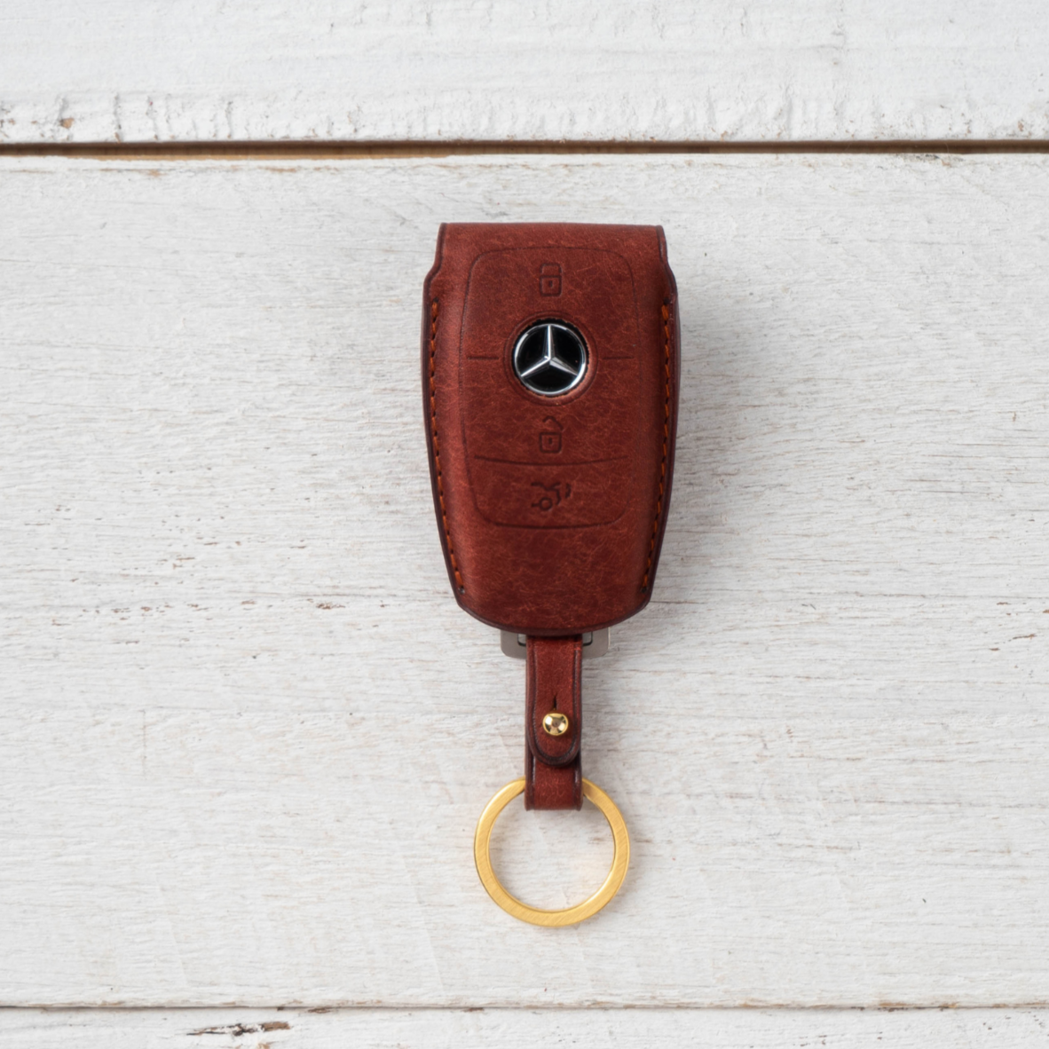 BENZ CARKEY LEATHER CASE (BZ2_3,4 Button) - Carendy