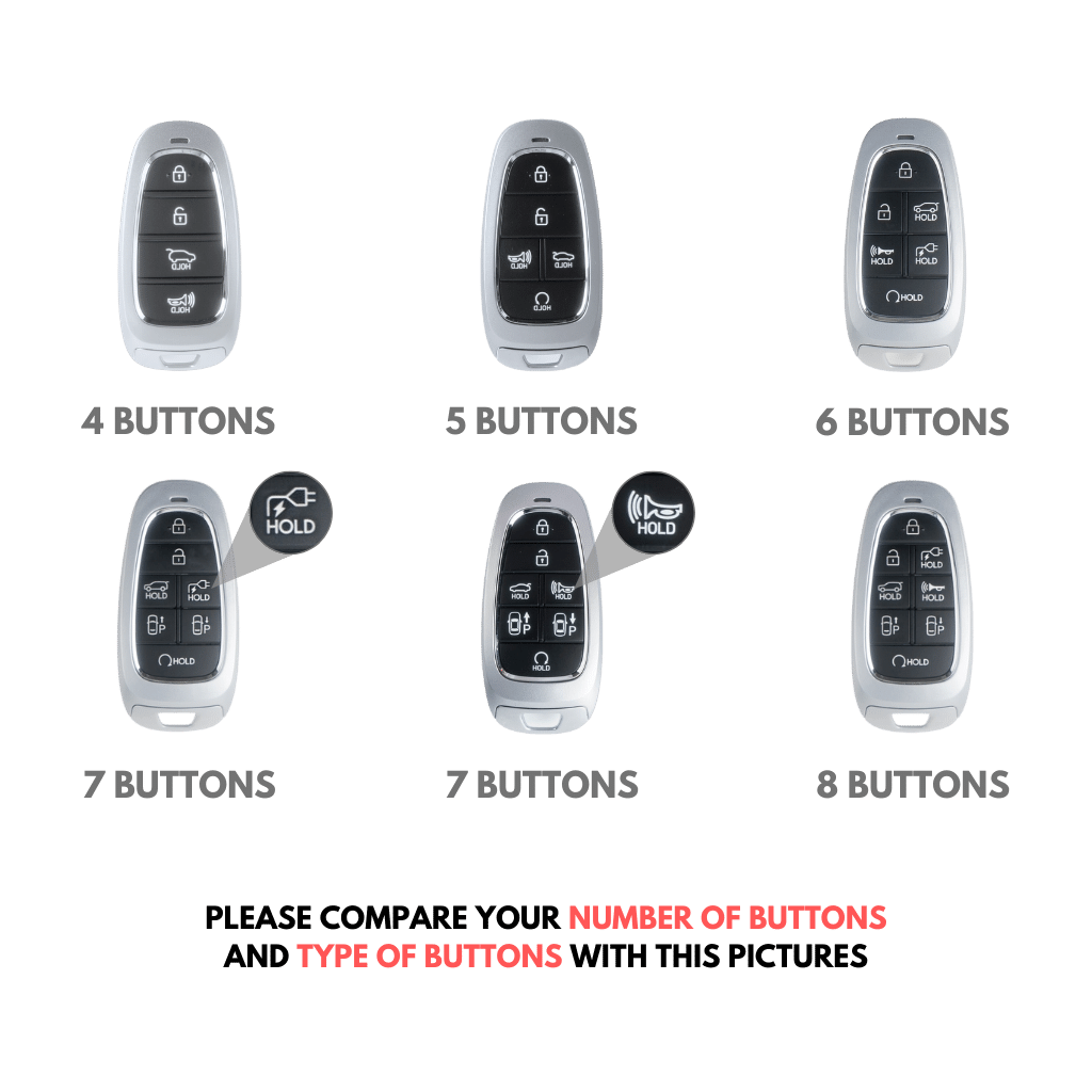 HYUNDAI CARKEY LEATHER CASE (HD4_4,5,6,7,8 Button) - Carendy