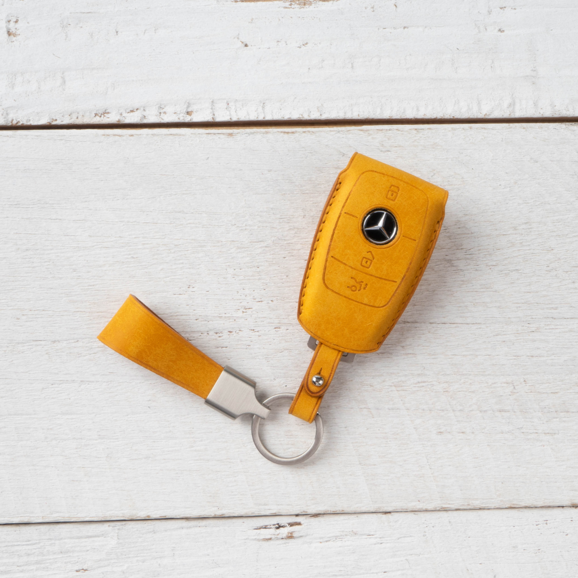 BENZ CARKEY LEATHER CASE (BZ2_3,4 Button) - Carendy