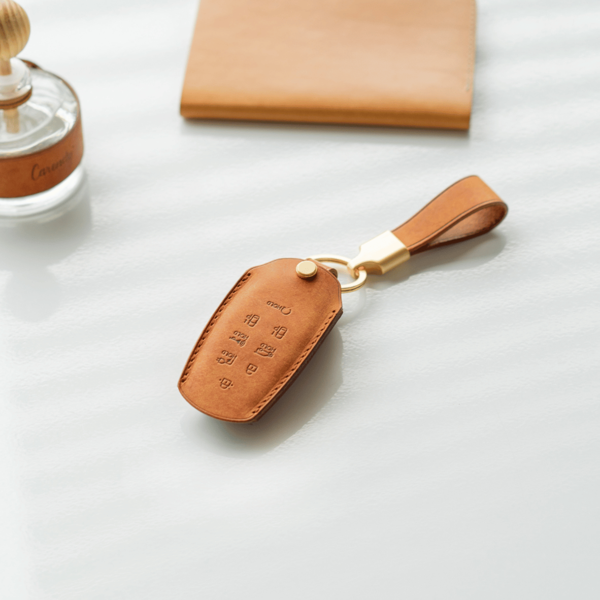 HYUNDAI CARKEY LEATHER CASE (HD4_4,5,6,7,8 Button) - Carendy