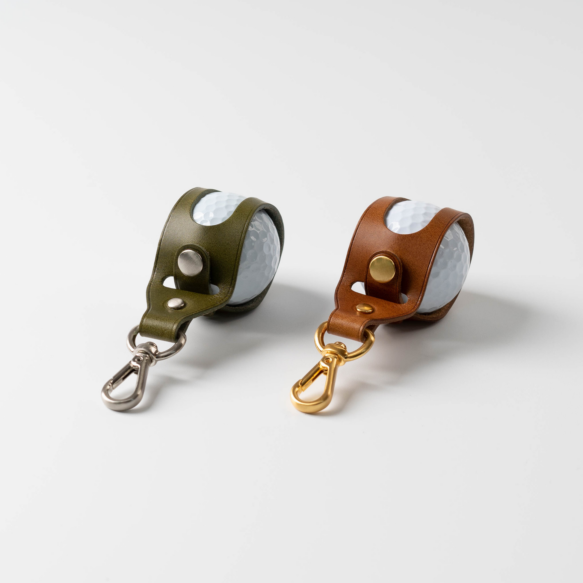 LEATHER SINGLE BALL POUCH - Carendy