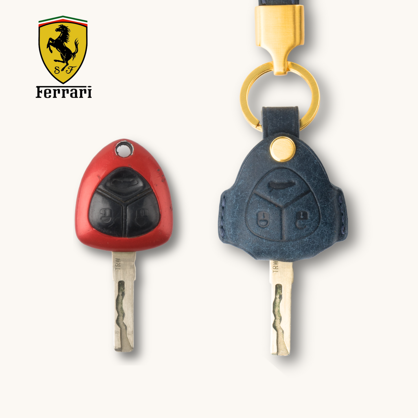 FERRARI CARKEY LEATHER CASE (FFR1) - Carendy