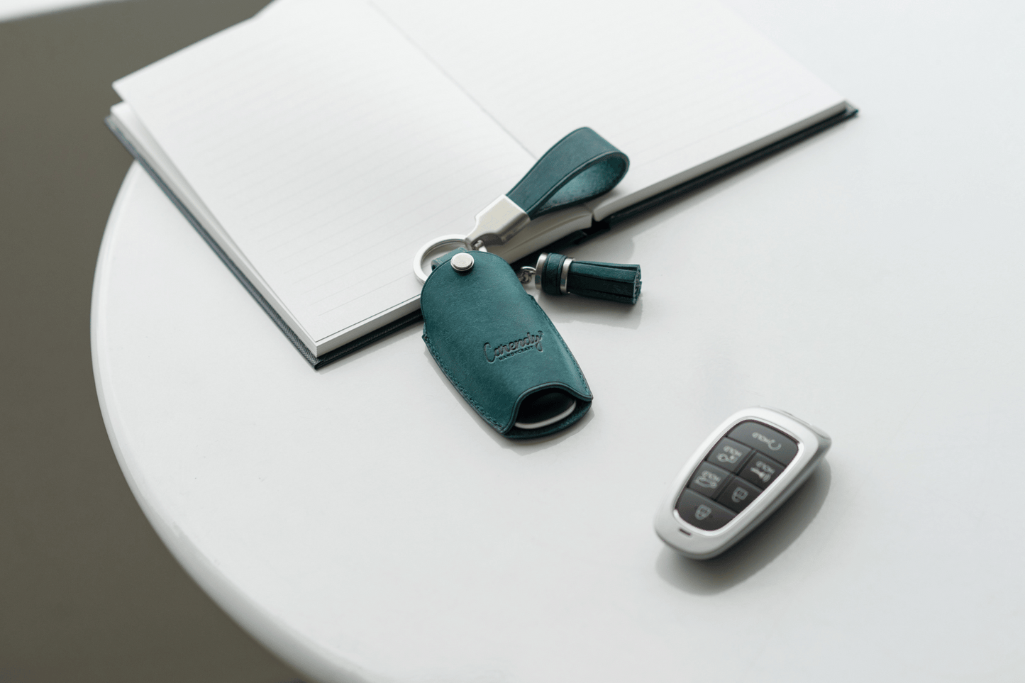 HYUNDAI CARKEY LEATHER CASE (HD4_4,5,6,7,8 Button) - Carendy