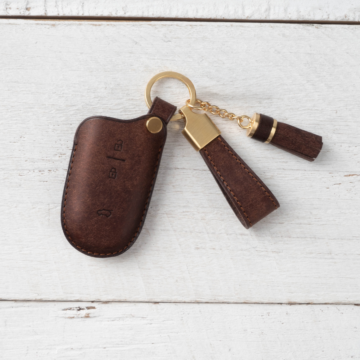 CHEVROLET & GMC CARKEY LEATHER CASE (CV1_2,3,4,5 Button) - Carendy