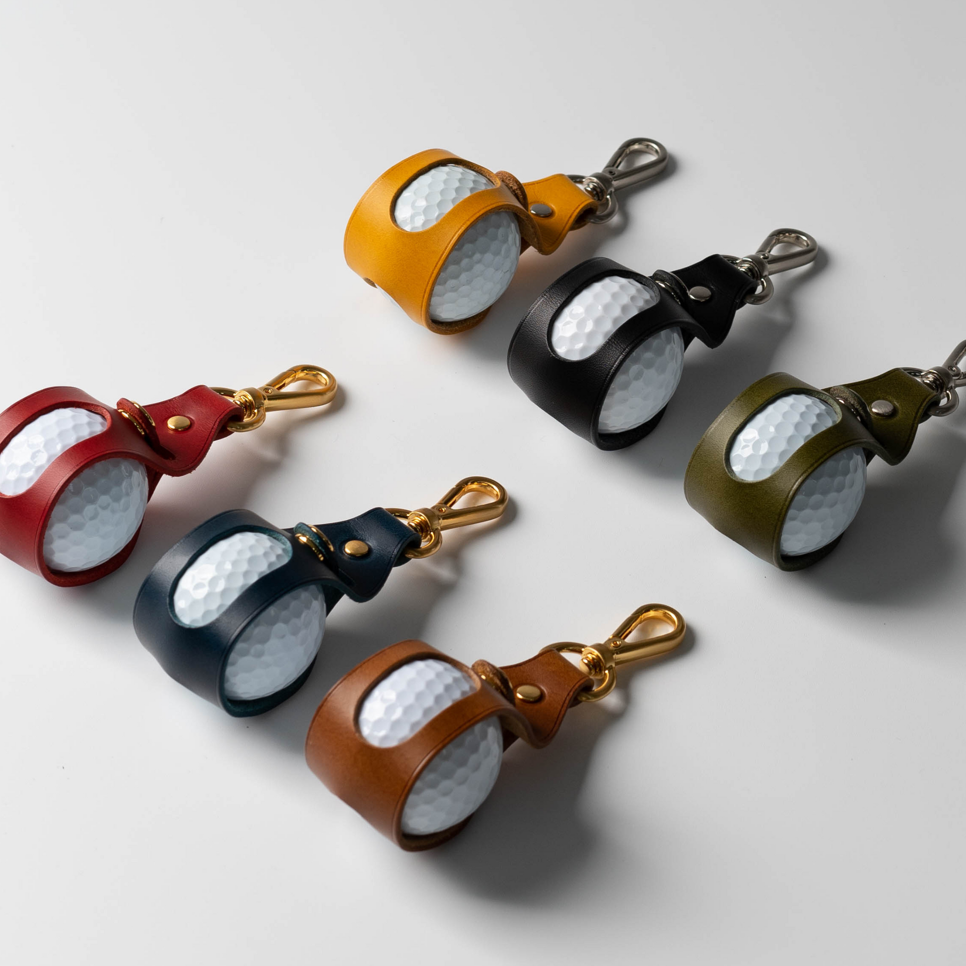 LEATHER SINGLE BALL POUCH - Carendy