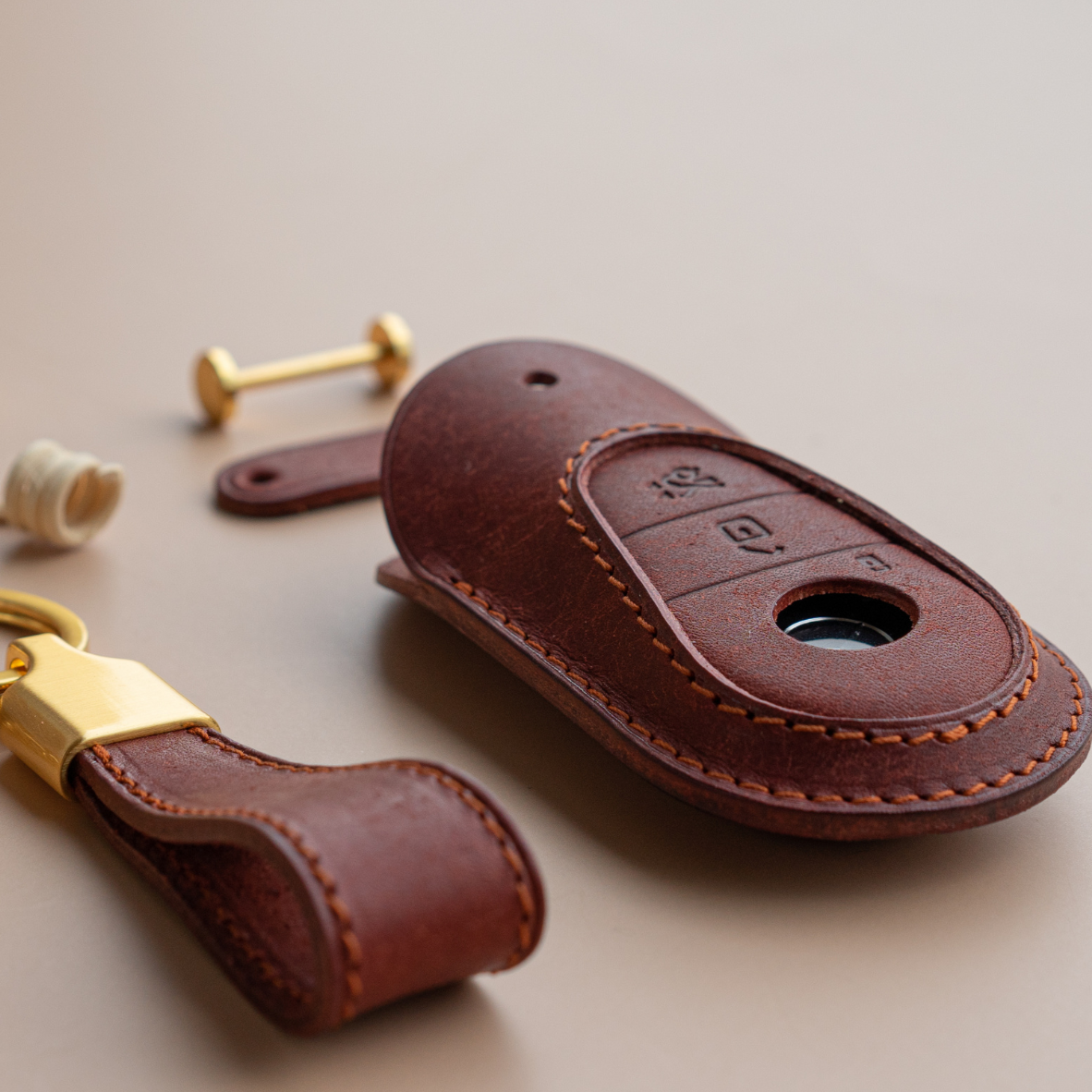 BENZ CARKEY LEATHER CASE (BZ3) - Carendy