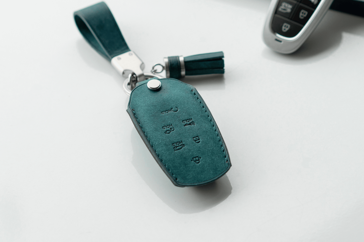 HYUNDAI CARKEY LEATHER CASE (HD4_4,5,6,7,8 Button) - Carendy