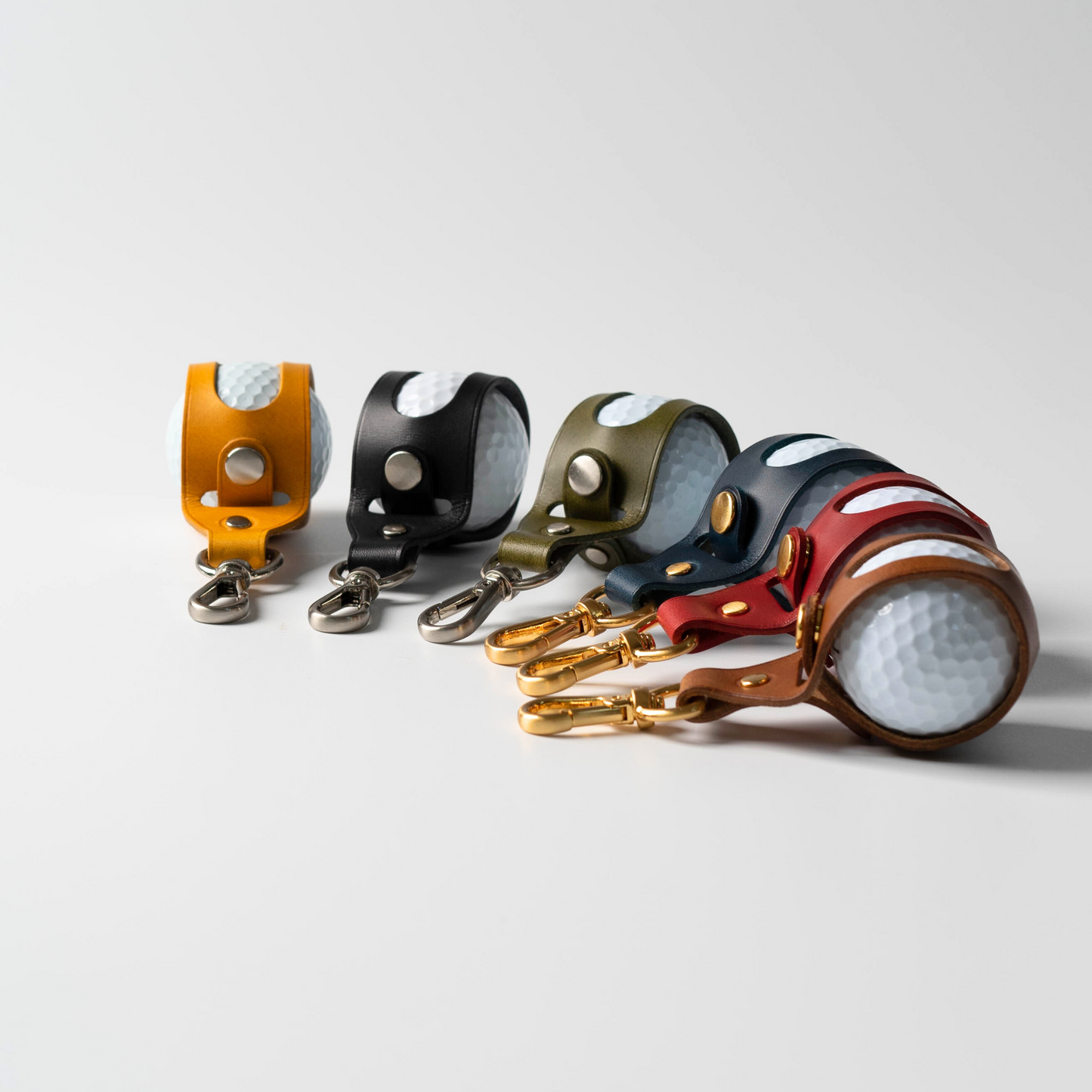 LEATHER SINGLE BALL POUCH - Carendy