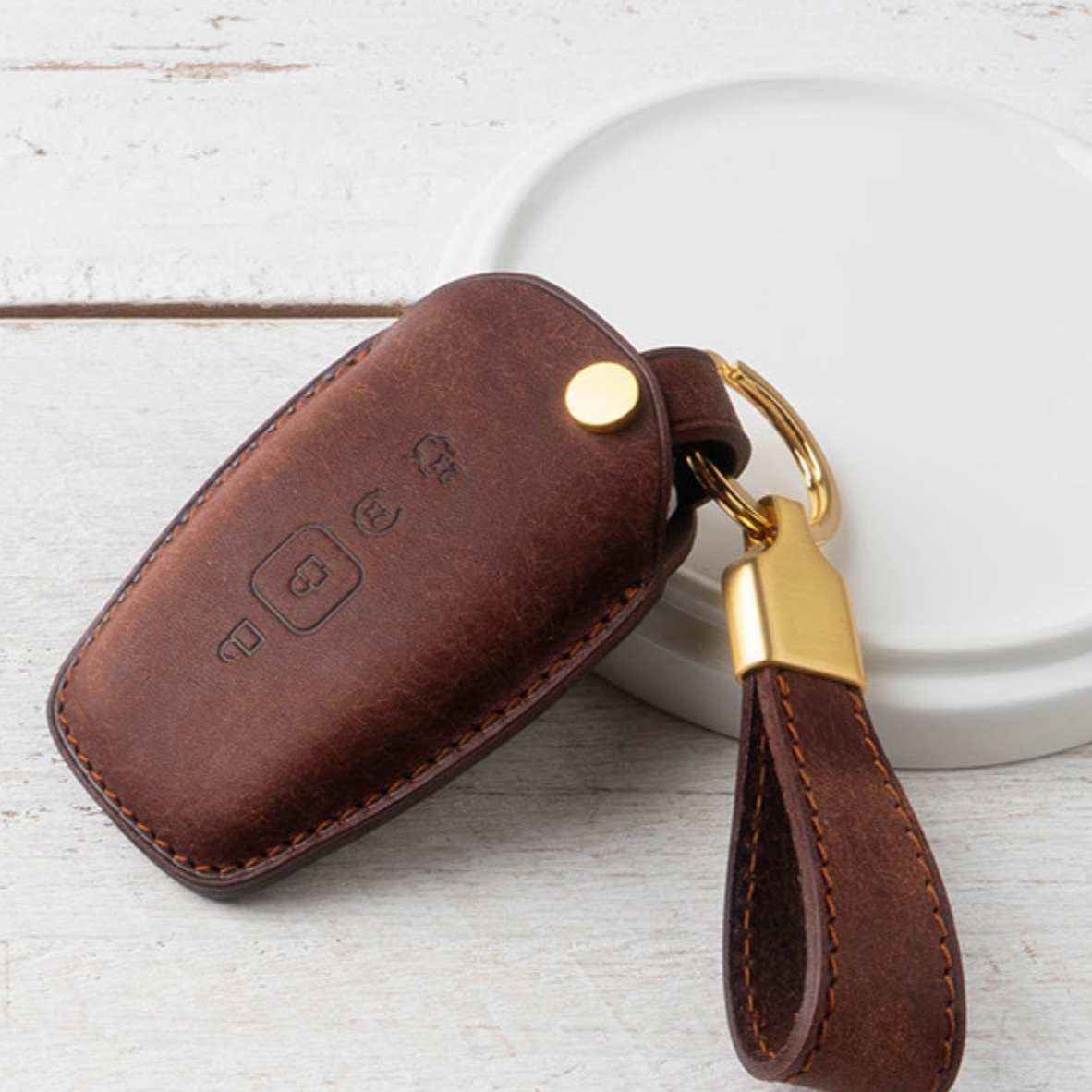 FORD & LINCOLN CARKEY LEATHER CASE (FL4) - Carendy