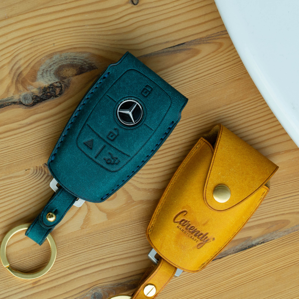 BENZ CARKEY LEATHER CASE (BZ2_3,4 Button) - Carendy