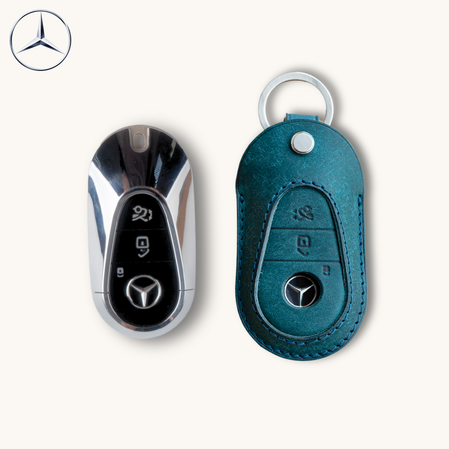 BENZ CARKEY LEATHER CASE (BZ3) - Carendy