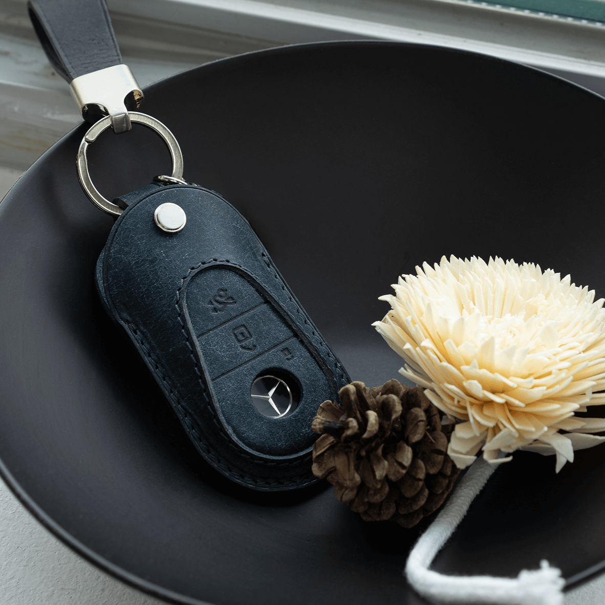 BENZ CARKEY LEATHER CASE (BZ3) - Carendy