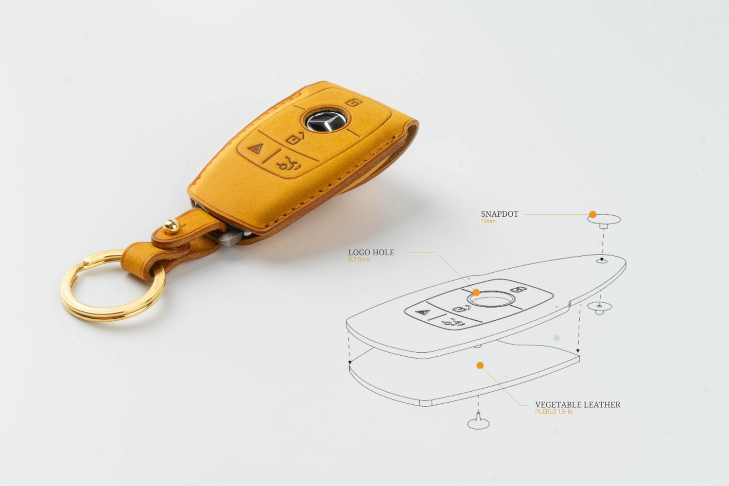 structure of Carendy car key case_CARENDY