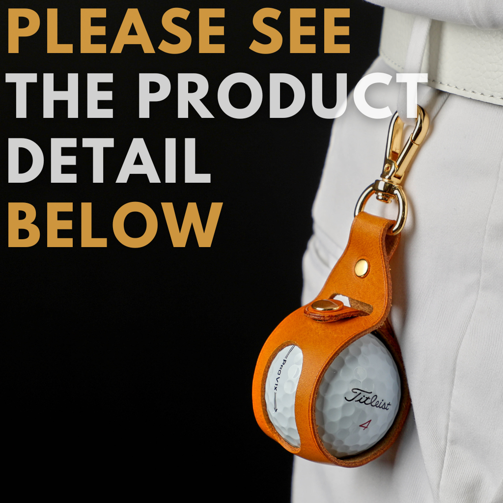 LEATHER SINGLE BALL POUCH - Carendy