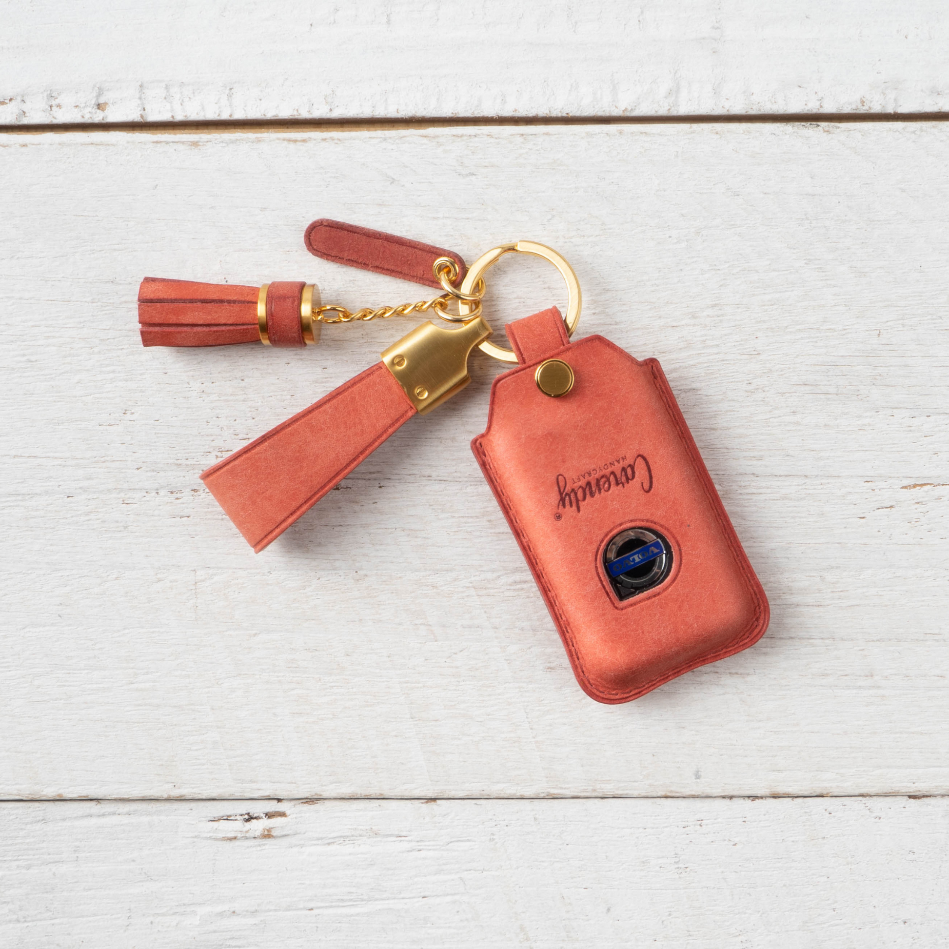 VOLVO CARKEY LEATHER CASE (VO1) - Carendy