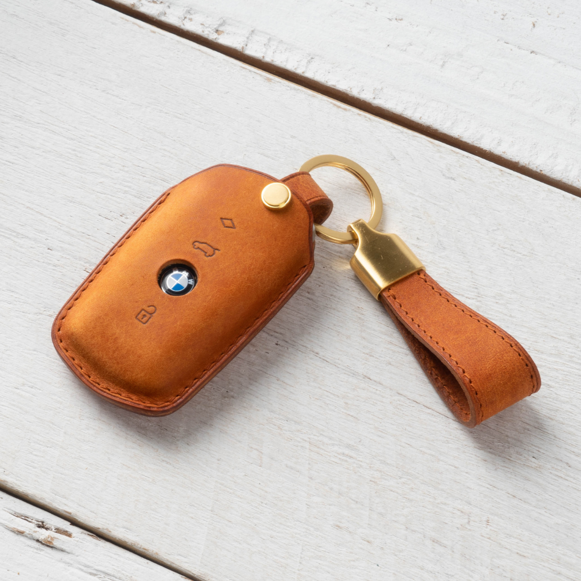 BMW CARKEY LEATHER CASE (BM1_3,4 Button) - Carendy