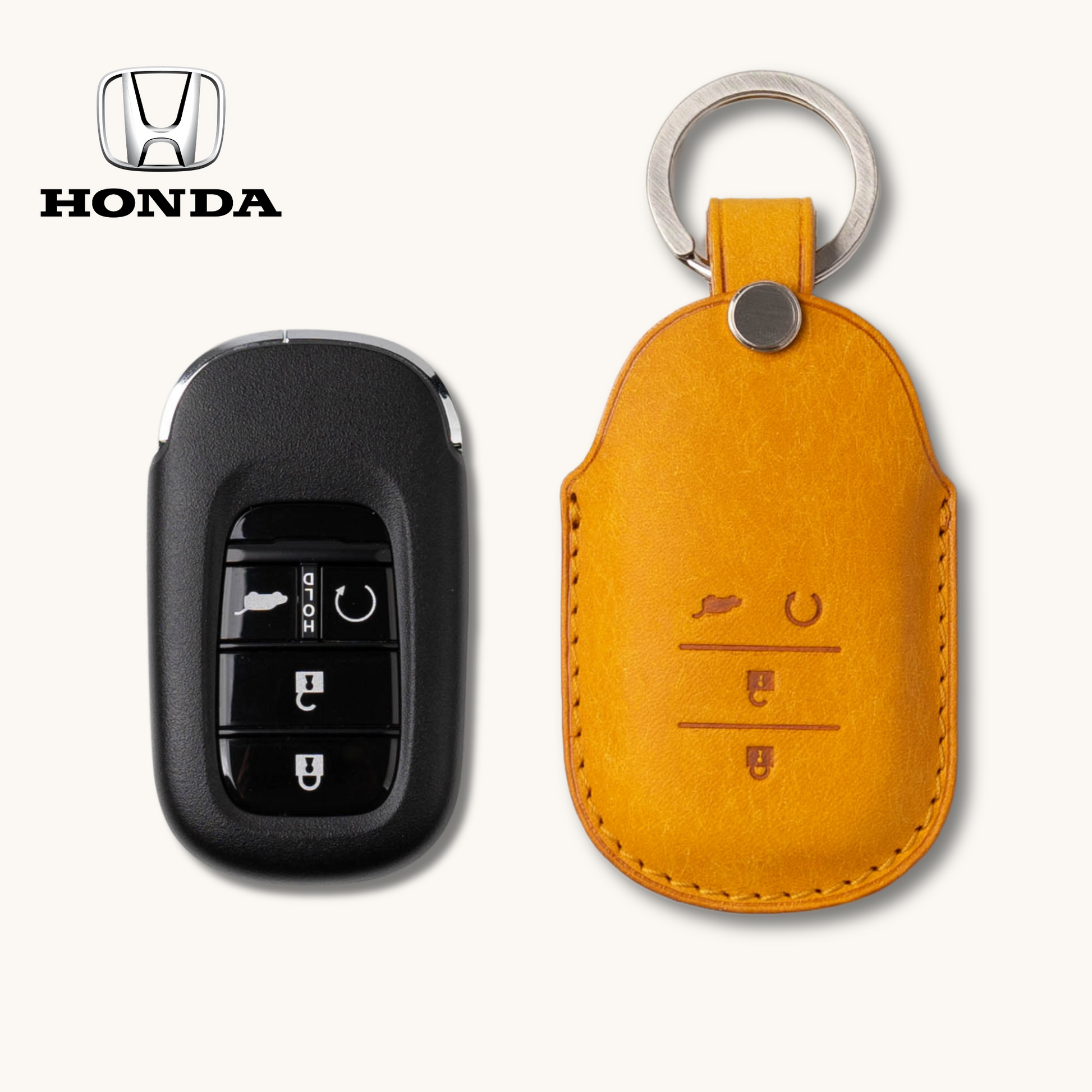 HONDA CARKEY LEATHER CASE (HO3) - Carendy