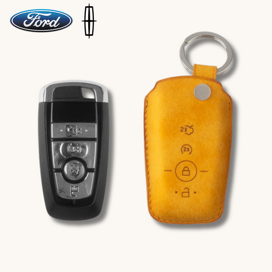 FORD & LINCOLN CARKEY LEATHER CASE (FL3) - Carendy