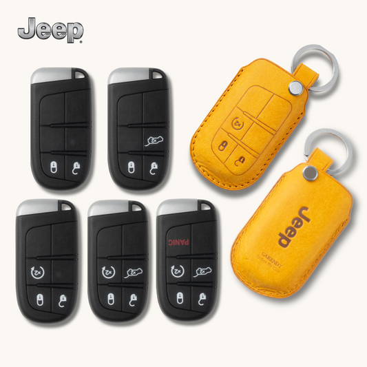 JEEP CARKEY LEATHER CASE (JP1) - Carendy