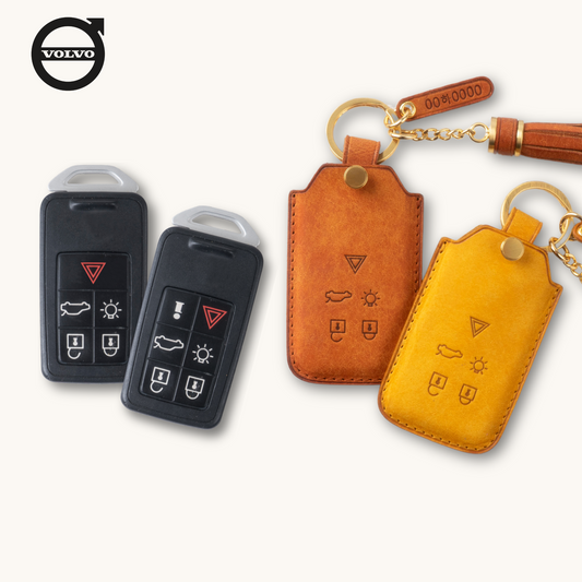 VOLVO CARKEY LEATHER CASE (VO1) - Carendy